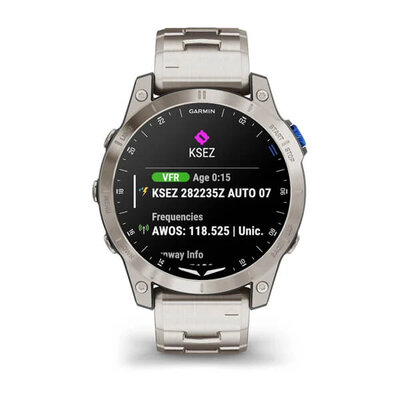 Garmin D2 Mach 1, Vented Titanium Bracelet (+ curea de rezervă)