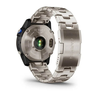 Garmin D2 Mach 1, Vented Titanium Bracelet (+ curea de rezervă)