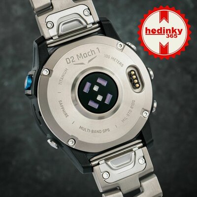 Garmin D2 Mach 1, Vented Titanium Bracelet (+ curea de schimb)
