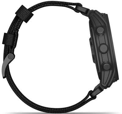 Garmin Tactix 7 Pro Solar Sapphire Ballistics Edition curea din nylon neagră (+ curea de rezervă)