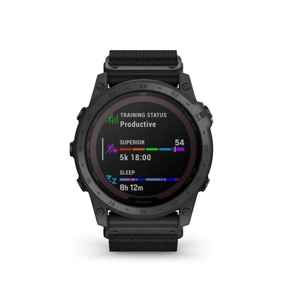 Garmin Tactix 7 Pro Solar Sapphire Ballistics Edition curea din nylon neagră (+ curea de rezervă)