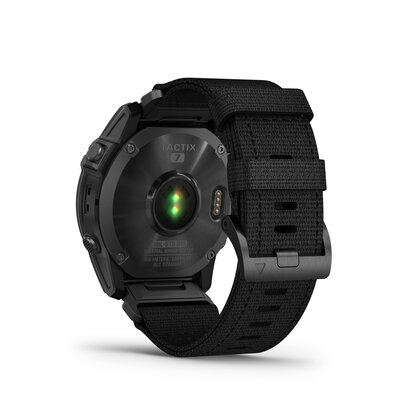 Garmin Tactix 7 Pro Solar Sapphire curea din nylon neagră (+ curea de rezervă)