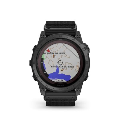 Garmin Tactix 7 Pro Solar Sapphire curea din nylon neagră (+ curea de rezervă)