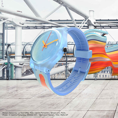 Swatch x Centre Pompidou, Eiffel Tower, By Robert Delaunay GZ357
