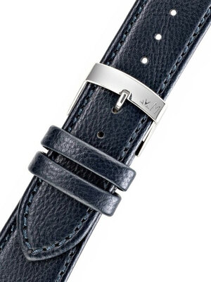 Curea din piele Morellato Lauro 5336D05.061 M, culoarea albastră, material reciclat
