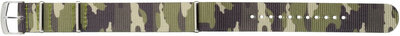 Curea textilă Morellato Band L 3972A74.872, zelený/maskáčový, NATO