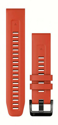 Curea din silicon Garmin 22mm (pentru Garmin Fenix 8/7/6 (47mm), Epix 2 etc.), roșie V3, QuickFit, 010-13111-04