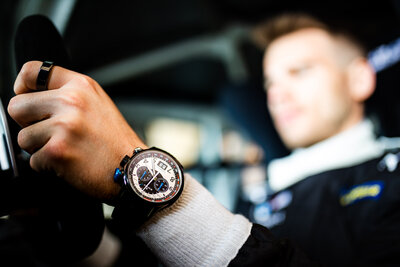 Edox Chronorally Chronograph 38001-tinnbu-bn BMW Limited Edition 2000buc (+ curea de rezervă)