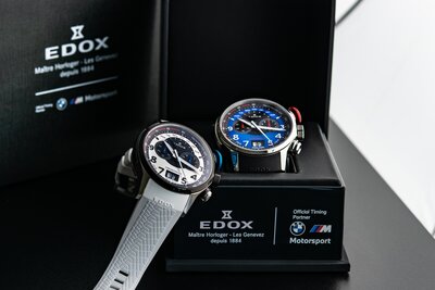 Edox Chronorally Chronograph 38001-tinnbu-bn BMW Limited Edition 2000buc (+ curea de rezervă)
