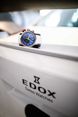 Edox Chronorally Quartz Chronograph 38001 TINR BUDN BMW Limited Edition 2000pcs (+ curea de schimb)