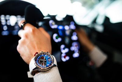 Edox Chronorally Quartz Chronograph 38001 TINR BUDN BMW Limited Edition 2000pcs (+ curea de schimb)