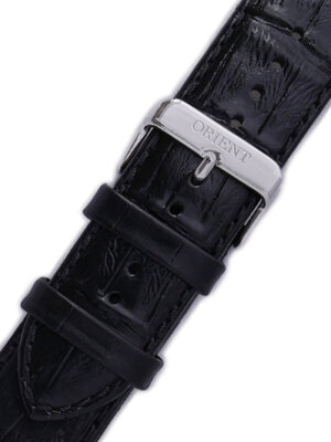 Curea din piele Orient UDEAJSB 24mm (pentru model FUNC7), neagră