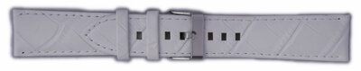 curea din piele Orient UDFHKRW 20mm (pentru model AC0A), alb