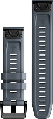 Curea din silicon Garmin 22mm (pentru Garmin Fenix 8/7/6 (47mm), Epix 2 și altele), albastră V2, QuickFit, 010-13111-05
