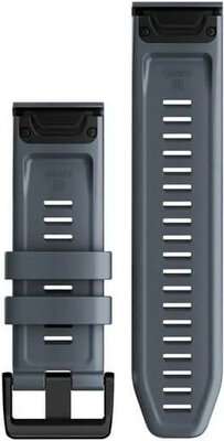 Curea din silicon Garmin 26mm (pentru Garmin Fenix 8/7X/6X (51mm), Tactix și altele), albastră V4, QuickFit, 010-13117-05