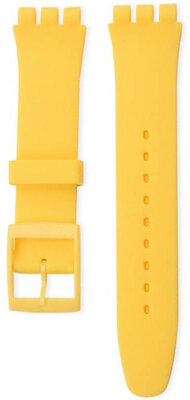 Curea din silicon Ricardo Barletta 17mm (pentru Swatch), galben