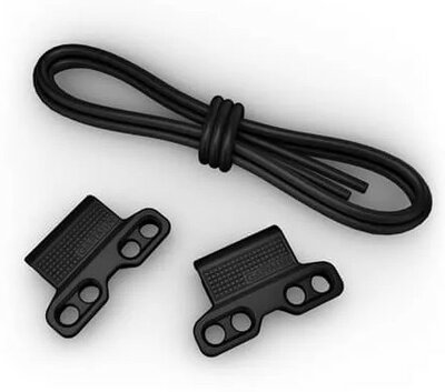 curea din silicon Garmin 20mm Bungee Mount (pentru Garmin Fenix 8/7S/6S (43mm), și altele), negru, QuickFit, 010-13249-00