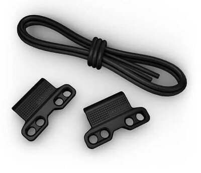 Curea din silicon Garmin 22mm Bungee Mount (pentru Garmin Fenix 8/7/6 (47mm), Epix 2 și altele), negru, QuickFit, 010-13249-01