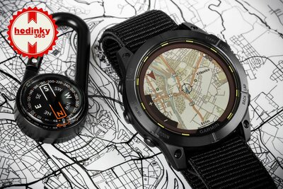 Garmin Enduro 2 Carbon Gray DLC Titanium / Black UltraFit Nylon Strap (+ curea de rezervă)