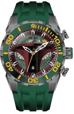 Invicta Star Wars Quartz 50mm 35051 Boba Fett Limited Edition 1977pcs