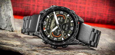 Brățară din oțel Ricardo 22mm (pro Garmin Fenix 8/7/6 (47mm), Epix 2 aj.), culoarea neagră V1, QuickFit