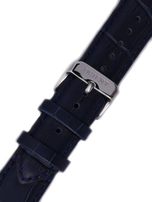 curea din piele Orient UL016013J0 22mm (pentru modelul RA-AG00), albastru