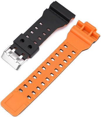 curea din plastic Ricardo Felino 16mm (pentru Casio G-Shock GA-100, GA-110, GD-120, GLS-100), neagră V3
