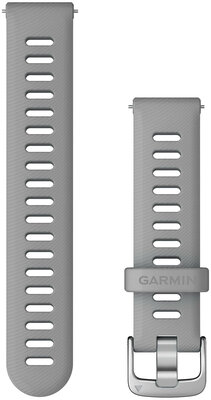 curea din silicon Garmin 18mm (pentru Venu 2S, Vívoactive 4S, Vívomove 3S), gri V1, Quick Release, 010-11251-3G