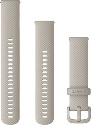 Curea din silicon Garmin 20mm (pentru Venu, Venu Sq, Venu 2 plus și altele), gri V2, Quick Release, + secțiune prelungită, 010-13021-07