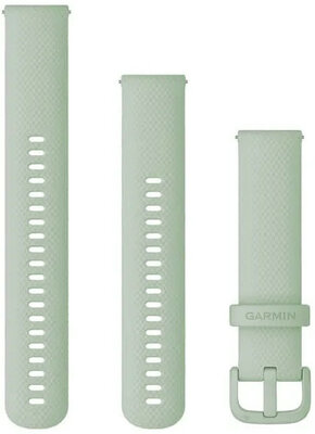 Curea din silicon Garmin 20mm (pentru Venu, Venu Sq, Venu 2 plus și altele), verde, Quick Release, + secțiune prelungită, 010-12924-82