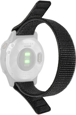 curea din nylon Ricardo Cortina 20mm, Black, trecătoare