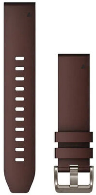 Curea din piele Garmin 22mm (pro Garmin Fenix 8/7/6 (47mm), Epix 2 aj.), culoarea maro, QuickFit