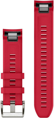 Curea din silicon Garmin 22mm (pentru Garmin Fenix 8/7/6 (47mm), Epix 2 și altele), roșie V2, QuickFit, 010-13225-03
