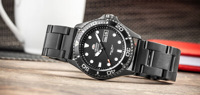 Bratara din otel Ricardo Vacone, neagră