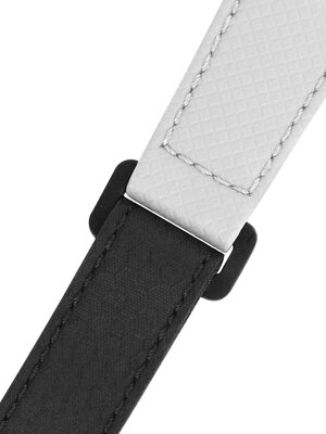 Curea textilă Morellato Grip 5762D83.017 M, culoarea albă, material reciclat