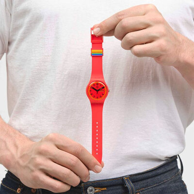 Swatch Proudly Red SO29R705
