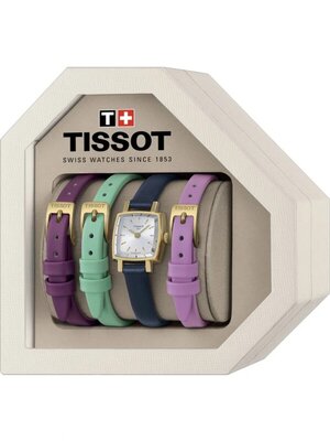 Tissot Lovely Square Summer Set Quartz T058.109.36.031.03 (+ 3x curea de schimb)
