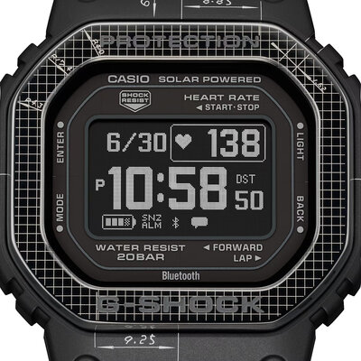 Casio G-Shock G-Squad DW-H5600EX-1ER (+ 2x curea de schimb)
