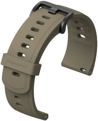 Curea de silicon Amazfit 22mm, culoarea gri, Quick Release