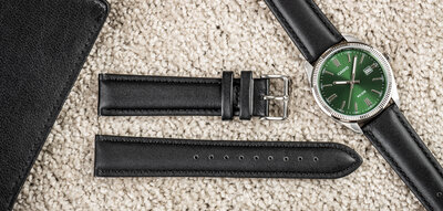curea din piele Ricardo Cagli, negru V1, Quick Release