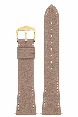 Curea din piele Hirsch Bologna L 01802037-1, maro, piele de vițel, lungime L, Quick Release