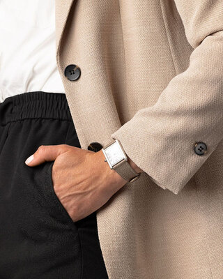 Curea din piele Hirsch Bologna L 01802037-1, maro, piele de vițel, lungime L, Quick Release