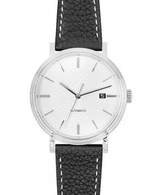 Curea din piele Hirsch Bologna L 01802050-2, negru, piele de vițel, lungime L, Quick Release