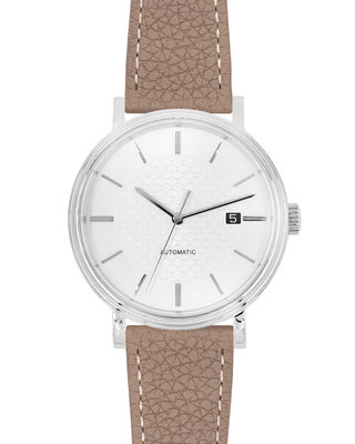 Curea din piele Hirsch Bologna M 01802137-1, maro, piele de vițel, lungime M, Quick Release