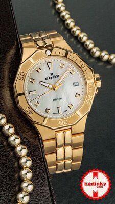 Edox Diver Date Lady Quartz 53020-37jm-nadd