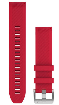 curea din silicon Garmin 22mm (pentru Garmin Fenix 8/7/6 (47mm), Epix 2 și altele), roșu V4, QuickFit, 010-12738-17