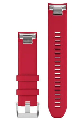 curea din silicon Garmin 22mm (pentru Garmin Fenix 8/7/6 (47mm), Epix 2 și altele), roșu V4, QuickFit, 010-12738-17