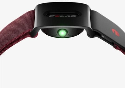 Senzor optic de frecvență cardiacă Polar Verity Sense, roșu, mărime S-L