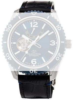 curea din piele Orient Star UL00G013J0 21mm (pentru RE-AT01), negru