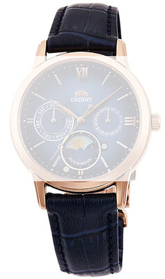 Curea din piele Orient UL018011P0 17mm (pentru model RA-KA00), albastru